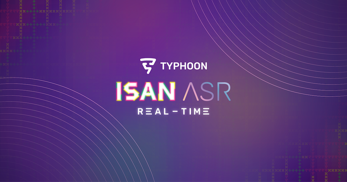 Typhoon Isan ASR Real-time